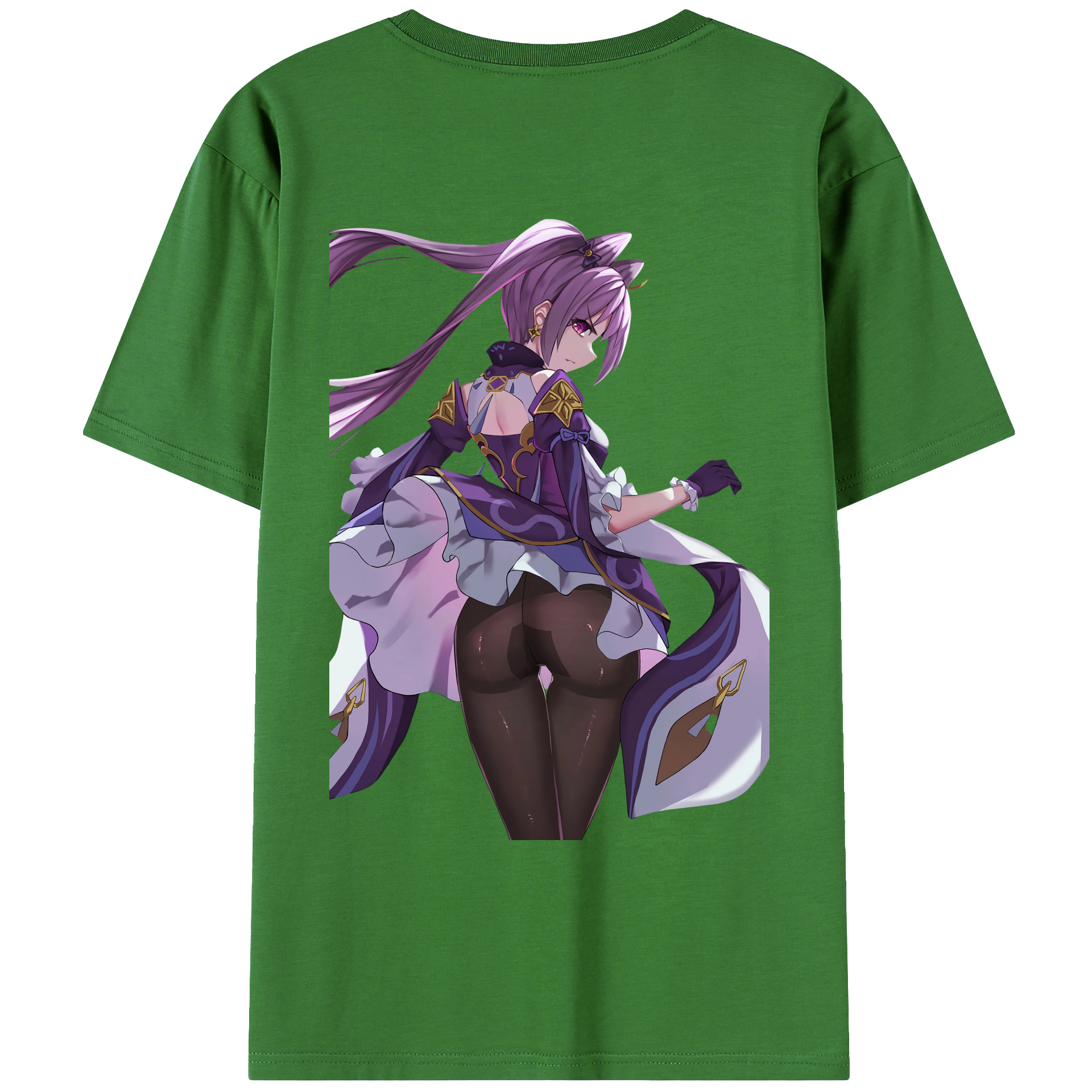 げんし神 刻晴 こくせい genshin Kokusei レディース半袖Tシャツ(バックプリント)